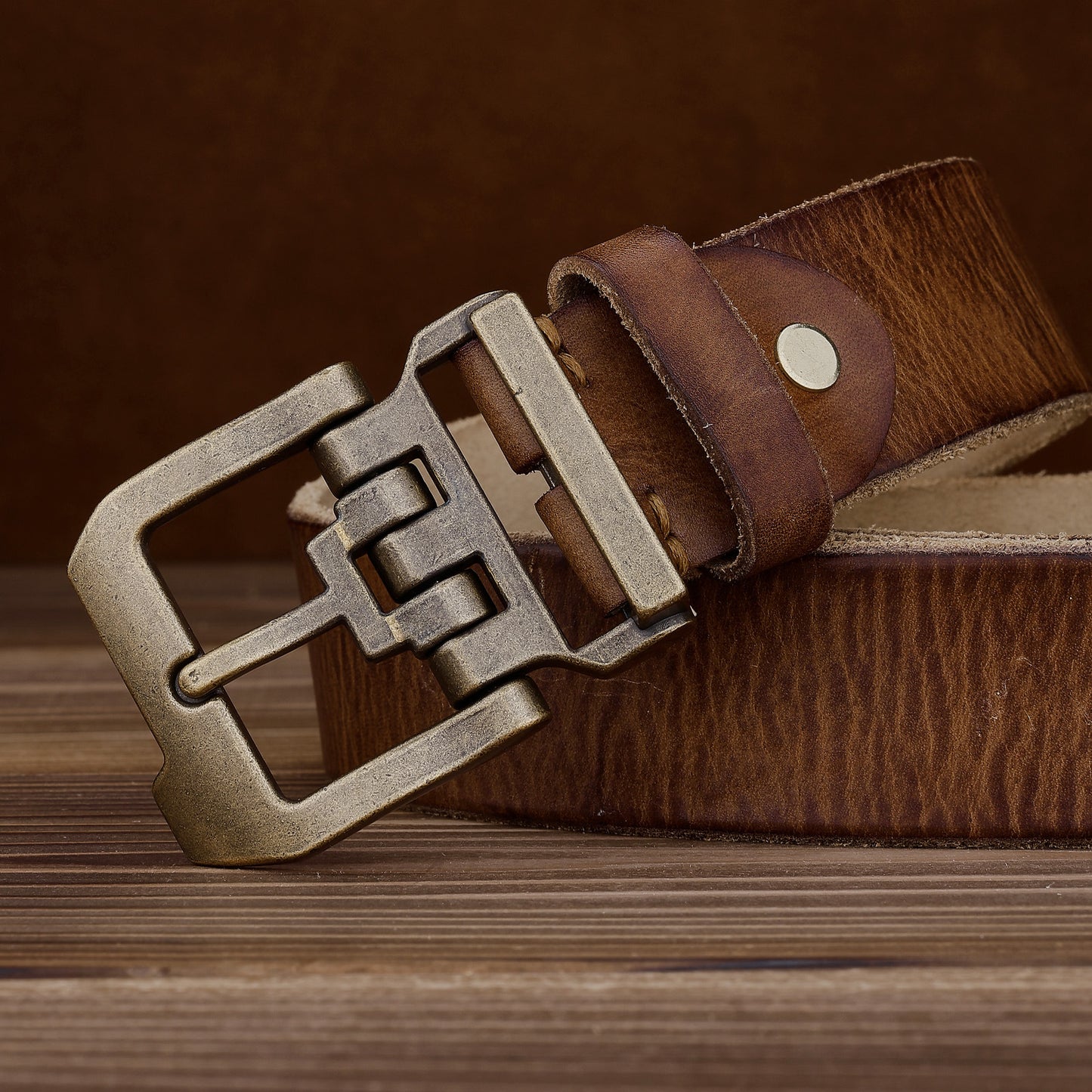Retro American Genuine Leather Belt
