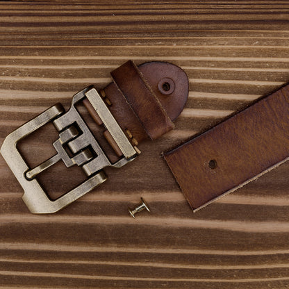 Retro American Genuine Leather Belt