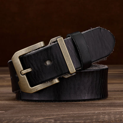 Retro American Genuine Leather Belt