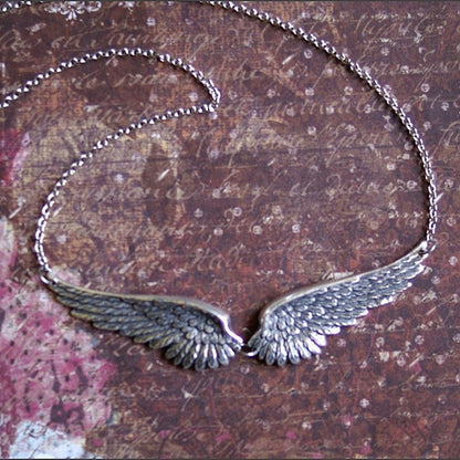 Retro Angel Wing Necklace