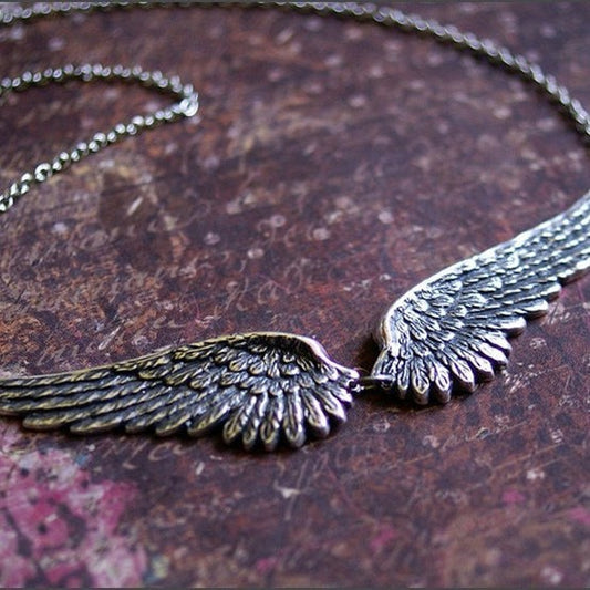 Retro Angel Wing Necklace