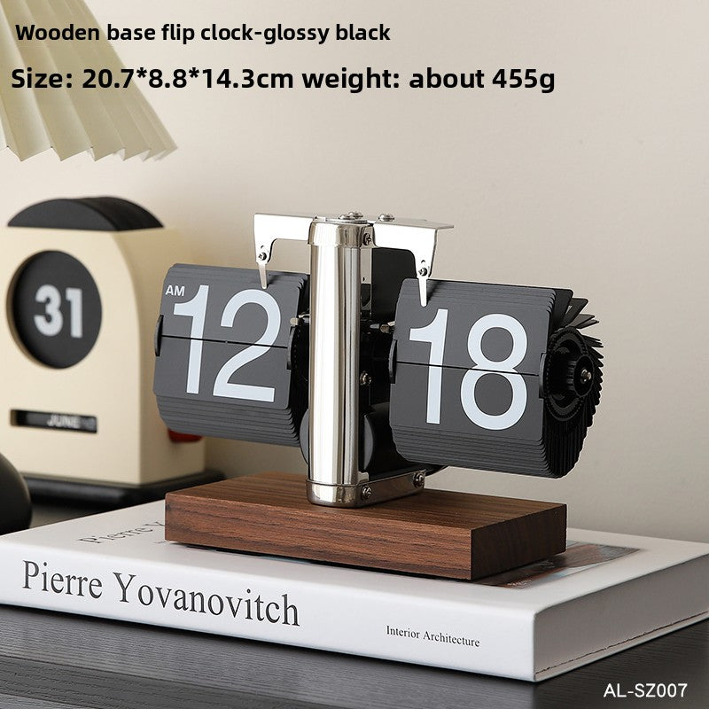 Retro Automatic Page-Turning Desktop Clock