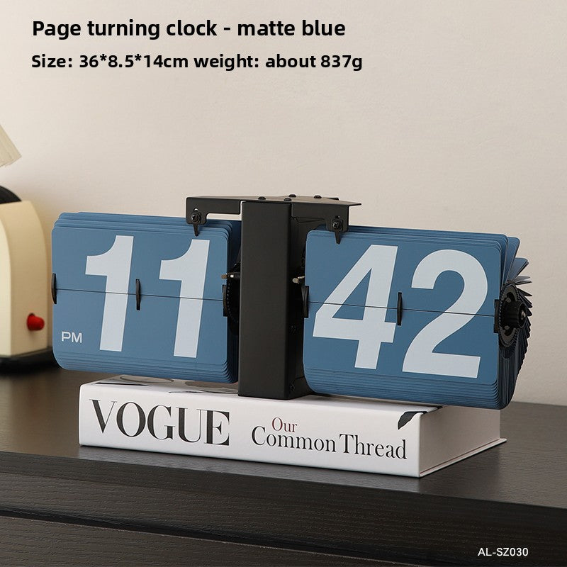 Retro Automatic Page-Turning Desktop Clock