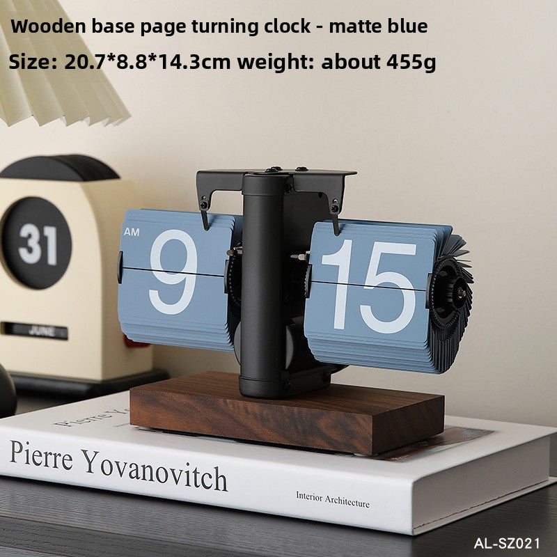 Retro Automatic Page-Turning Desktop Clock