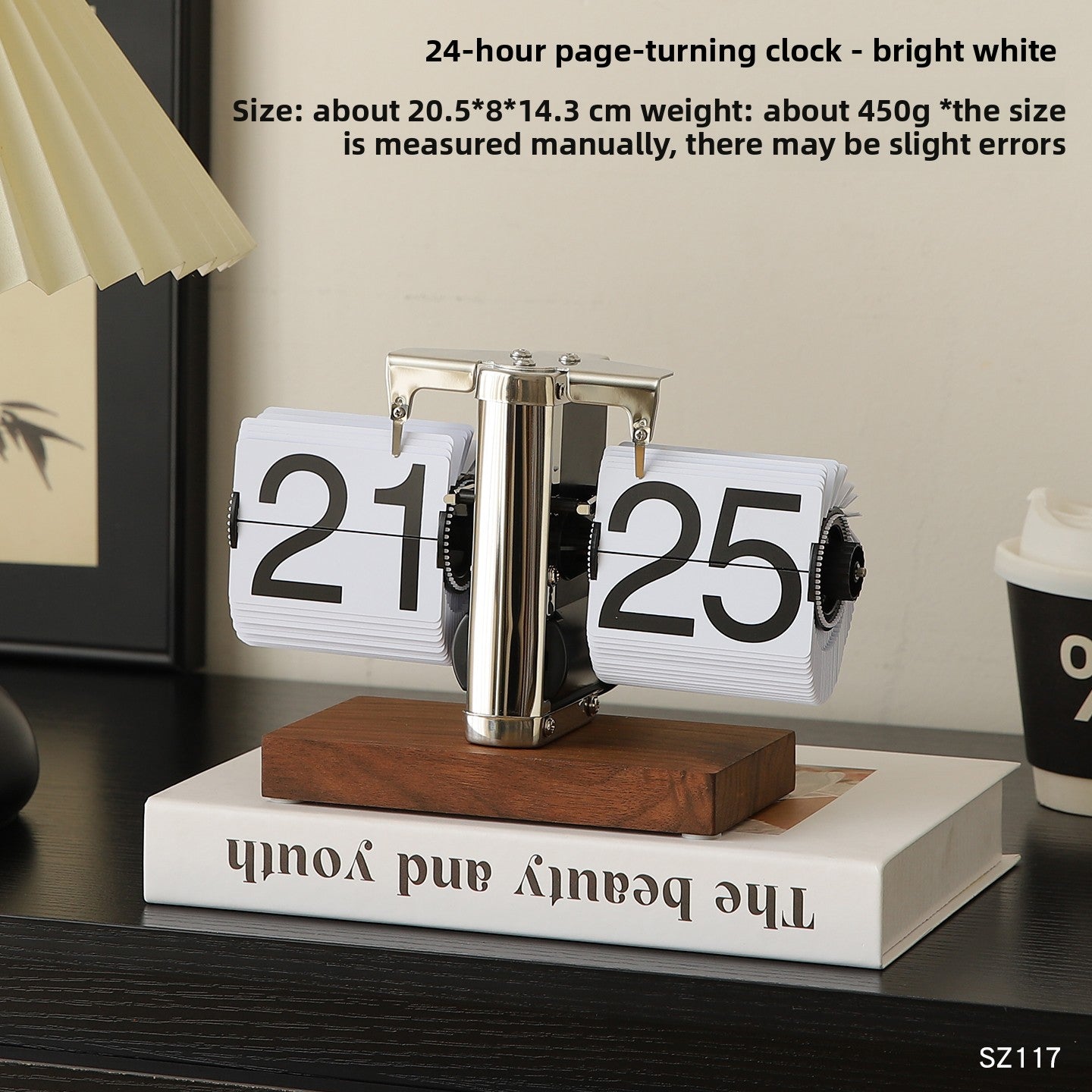 Retro Automatic Page-Turning Desktop Clock