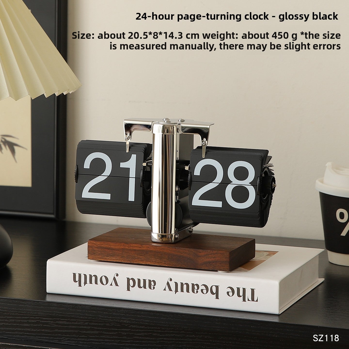 Retro Automatic Page-Turning Desktop Clock