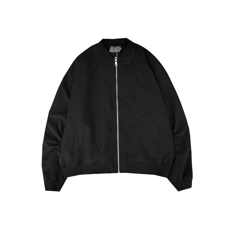 Retro Baseball Jacket Men's Loose Fit Cardigan
