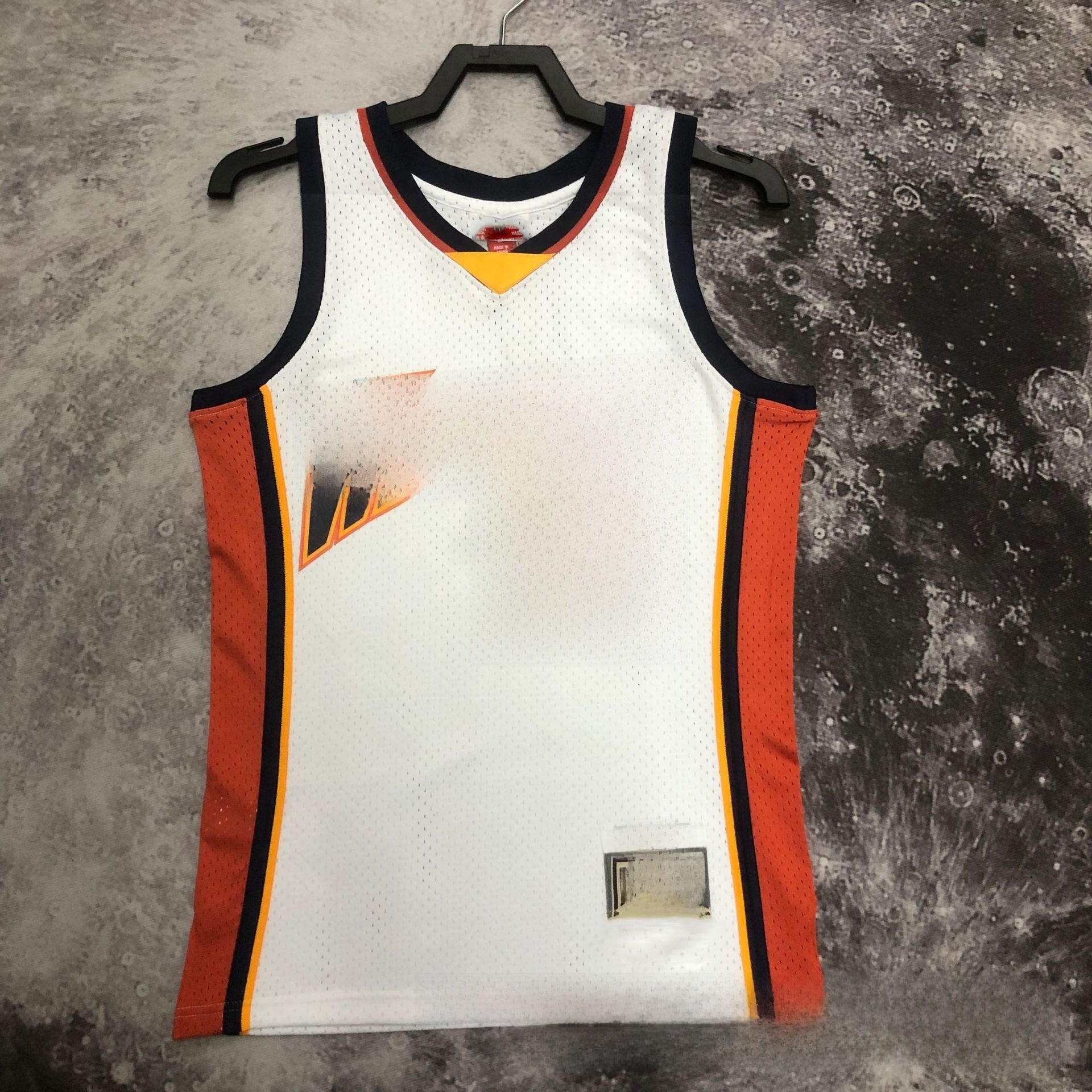 Retro Basketball Jersey Warriors Edition