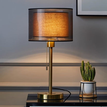 Retro Bedside Table Lamp with Dimmable Lighting