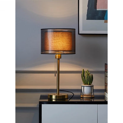 Retro Bedside Table Lamp with Dimmable Lighting
