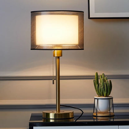 Retro Bedside Table Lamp with Dimmable Lighting