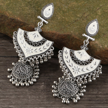 Retro Bell Tassel Earrings