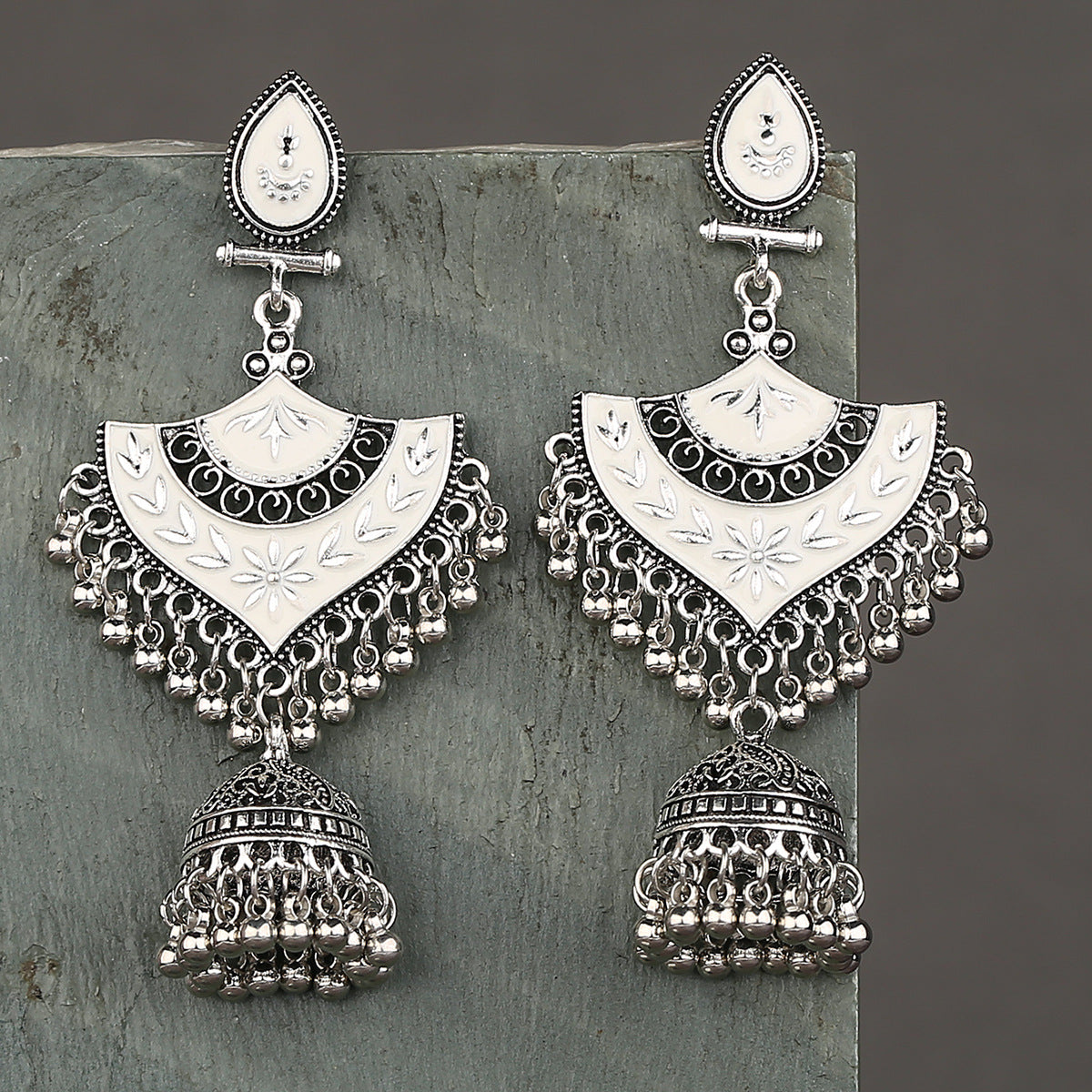 Retro Bell Tassel Earrings