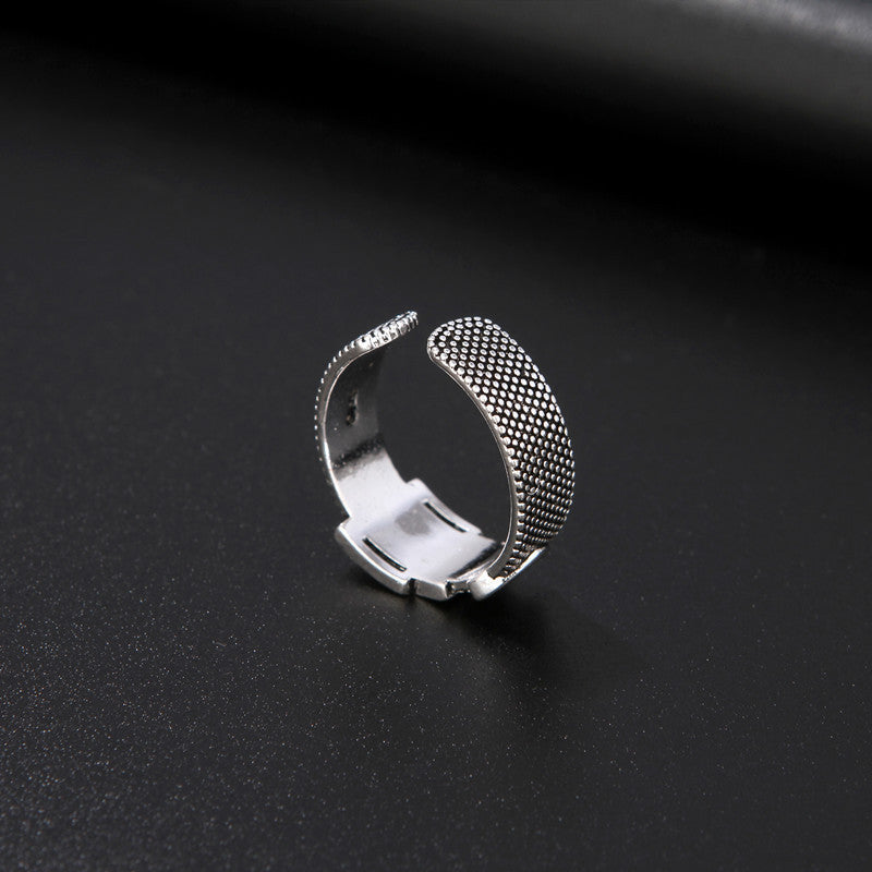 Retro Belt Buckle Adjustable Finger Ring