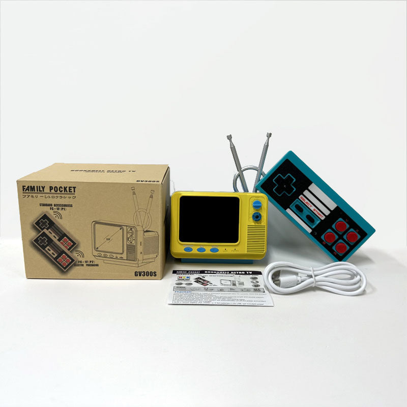 Retro bookshelf video game console
