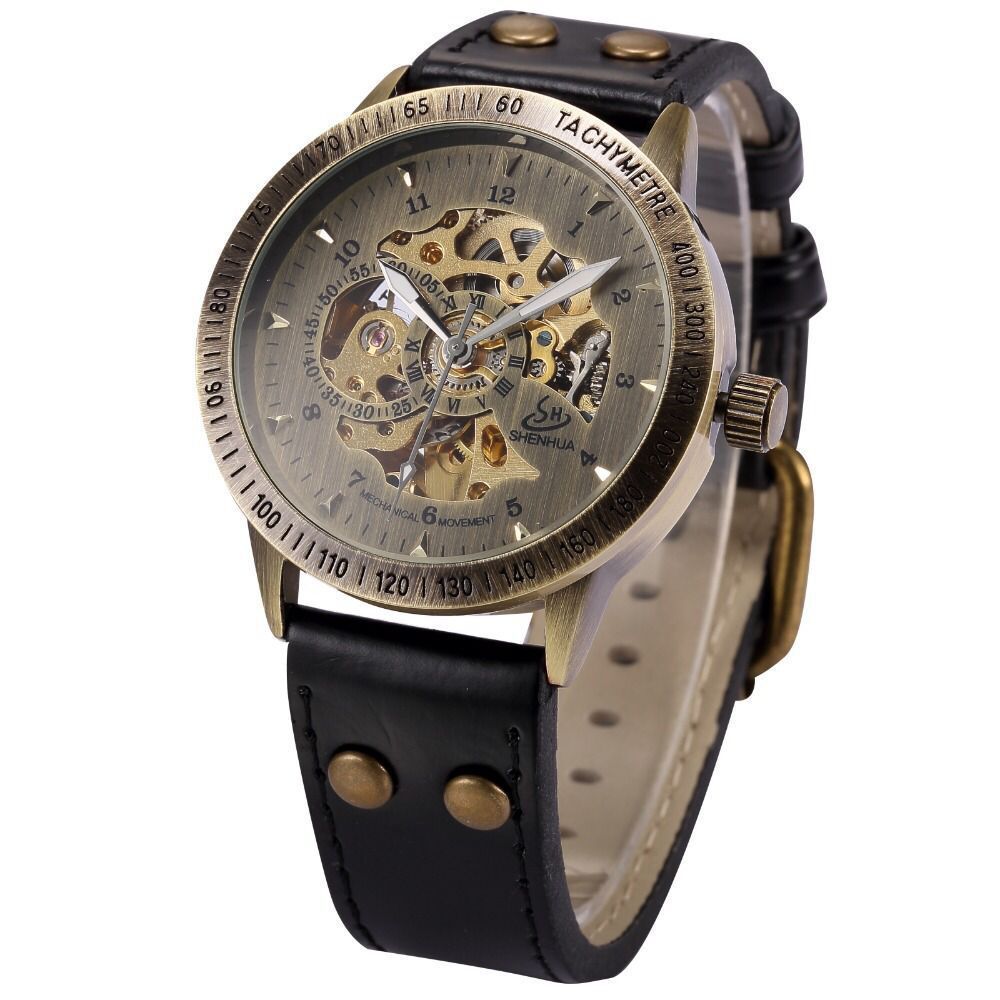 Retro Bronze Automatic Mechanical Watch