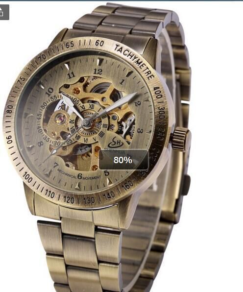 Retro Bronze Automatic Mechanical Watch