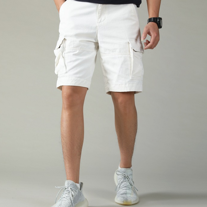 Retro Camouflage Cotton Work Shorts