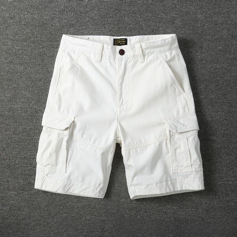 Retro Camouflage Cotton Work Shorts