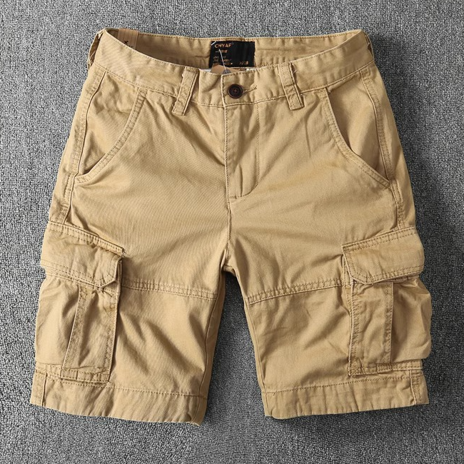 Retro Camouflage Cotton Work Shorts