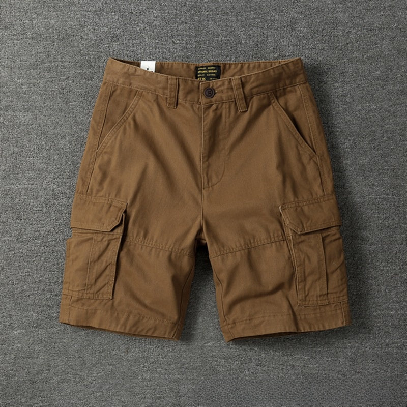 Retro Camouflage Cotton Work Shorts