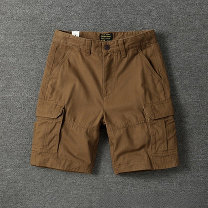 Retro Camouflage Cotton Work Shorts