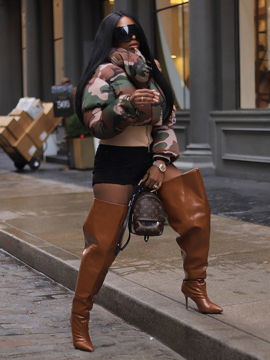 Retro camouflage jacket