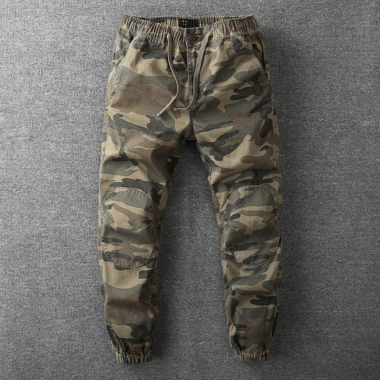 Retro Camouflage Jogger Pants for Men