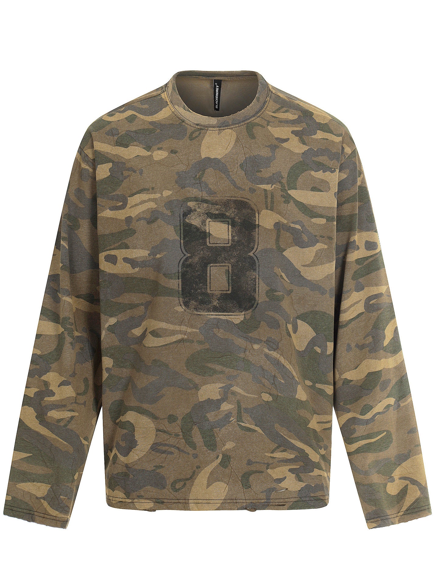 Retro Camouflage Long Sleeve T-Shirt