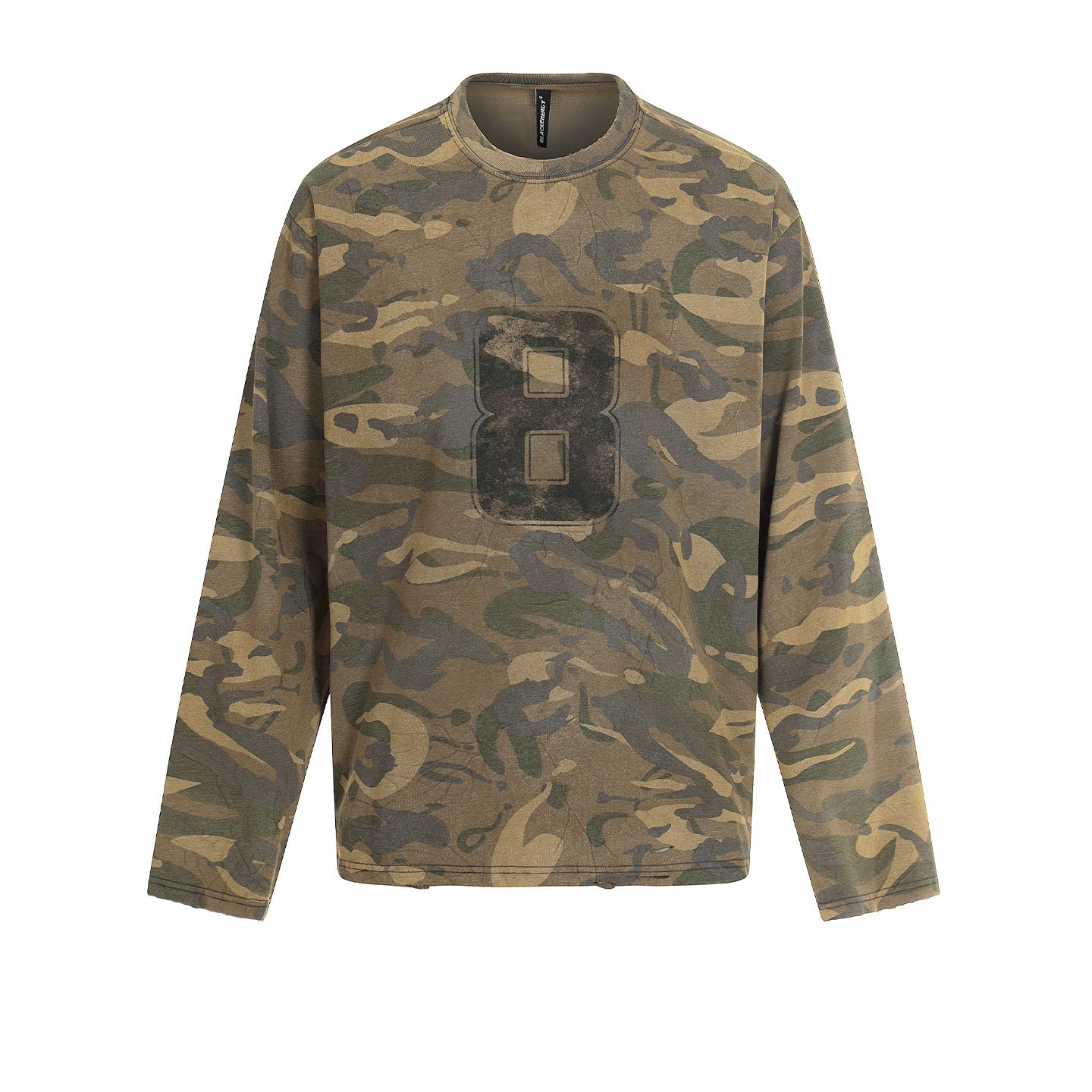Retro Camouflage Long Sleeve T-Shirt