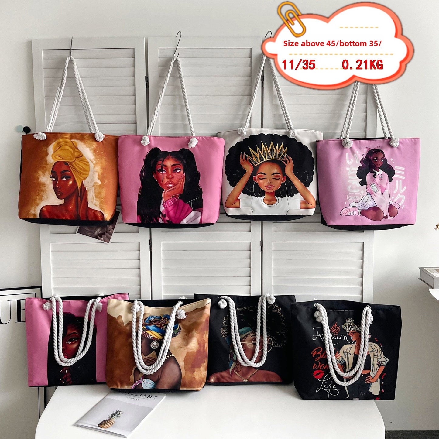 Retro canvas bag