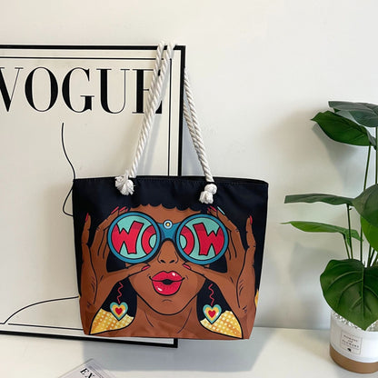 Retro canvas bag