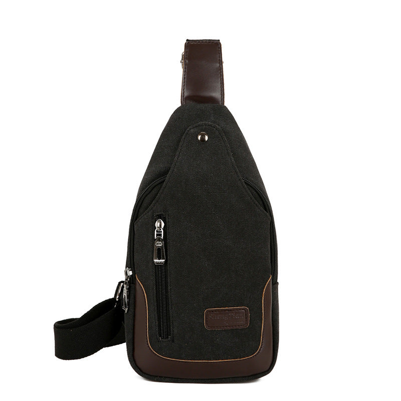 Retro Canvas Chest Bag for Men