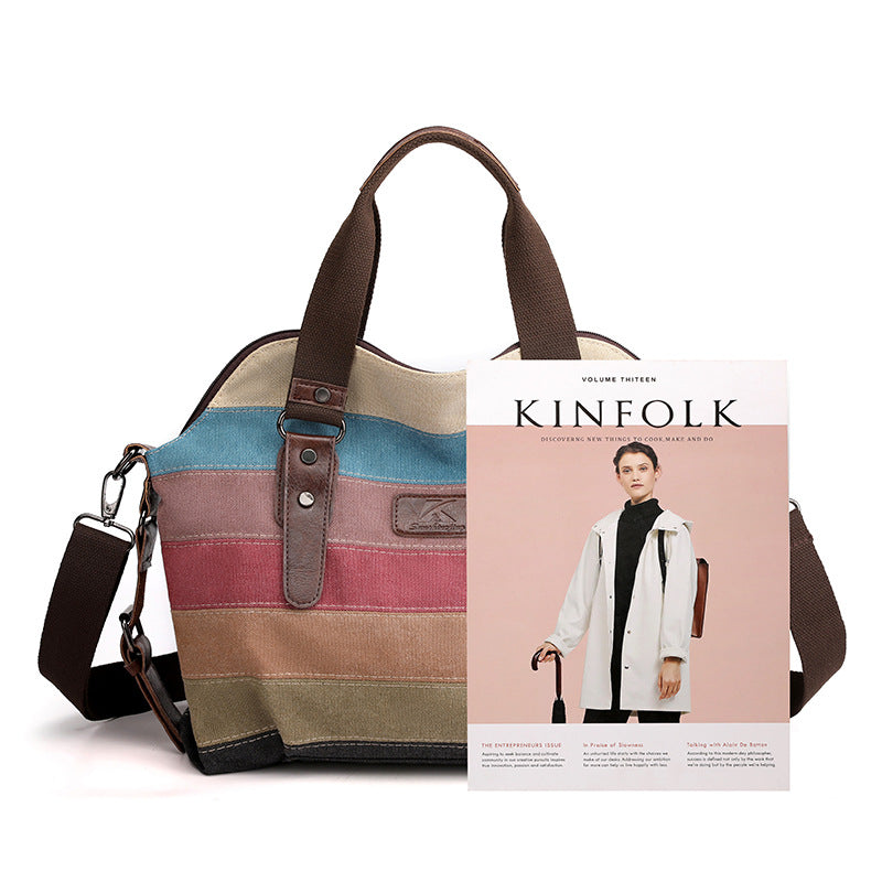 Retro Canvas Crossbody Bag