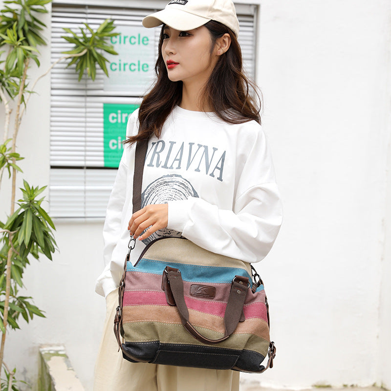 Retro Canvas Crossbody Bag