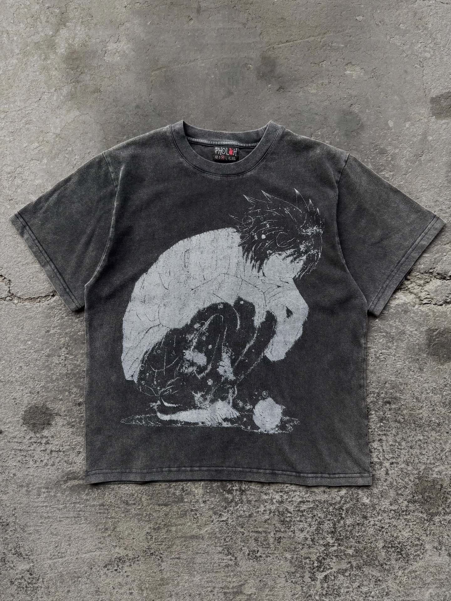 Retro Cartoon Print Loose Fit T-Shirt