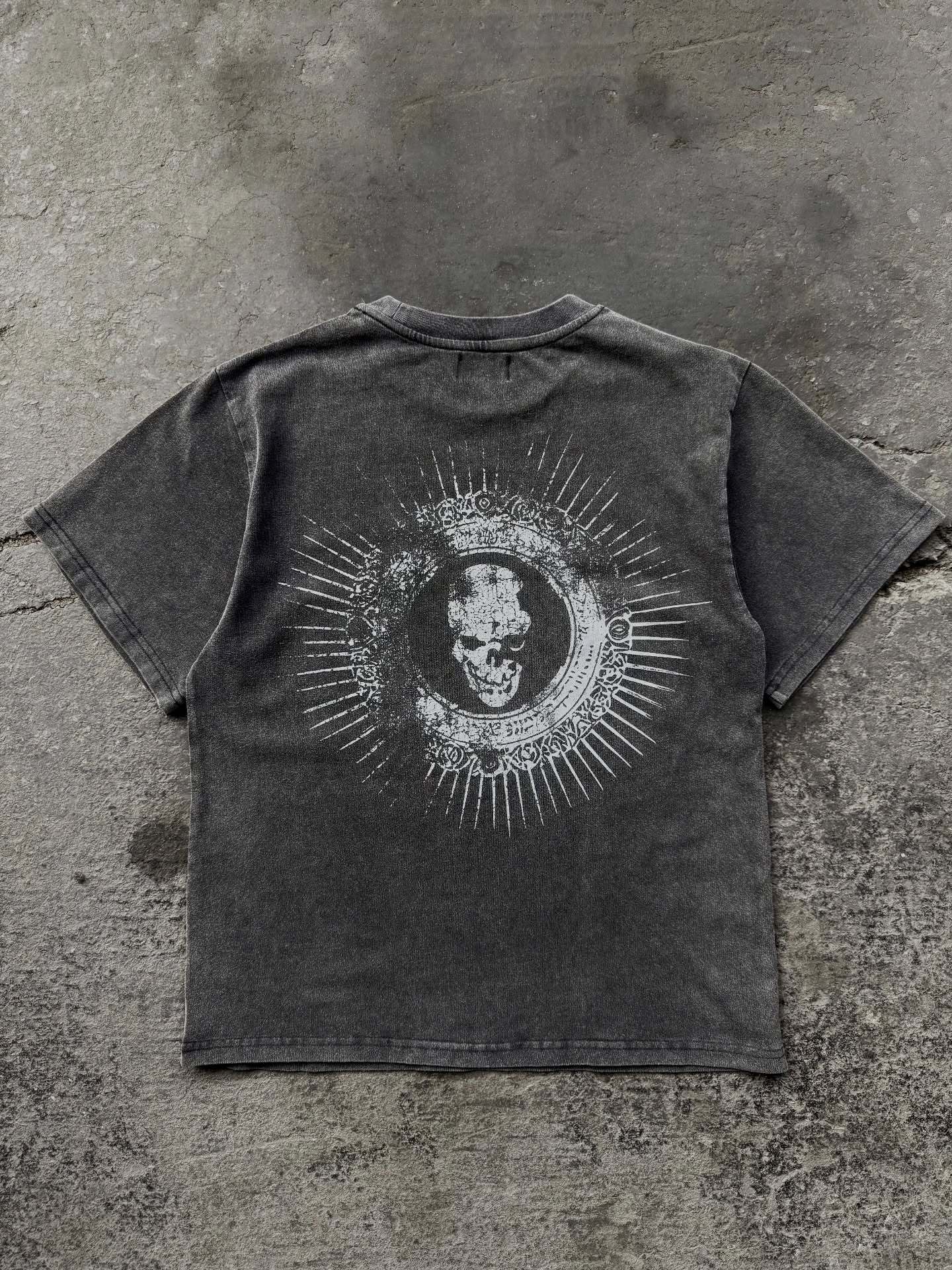 Retro Cartoon Print Loose Fit T-Shirt