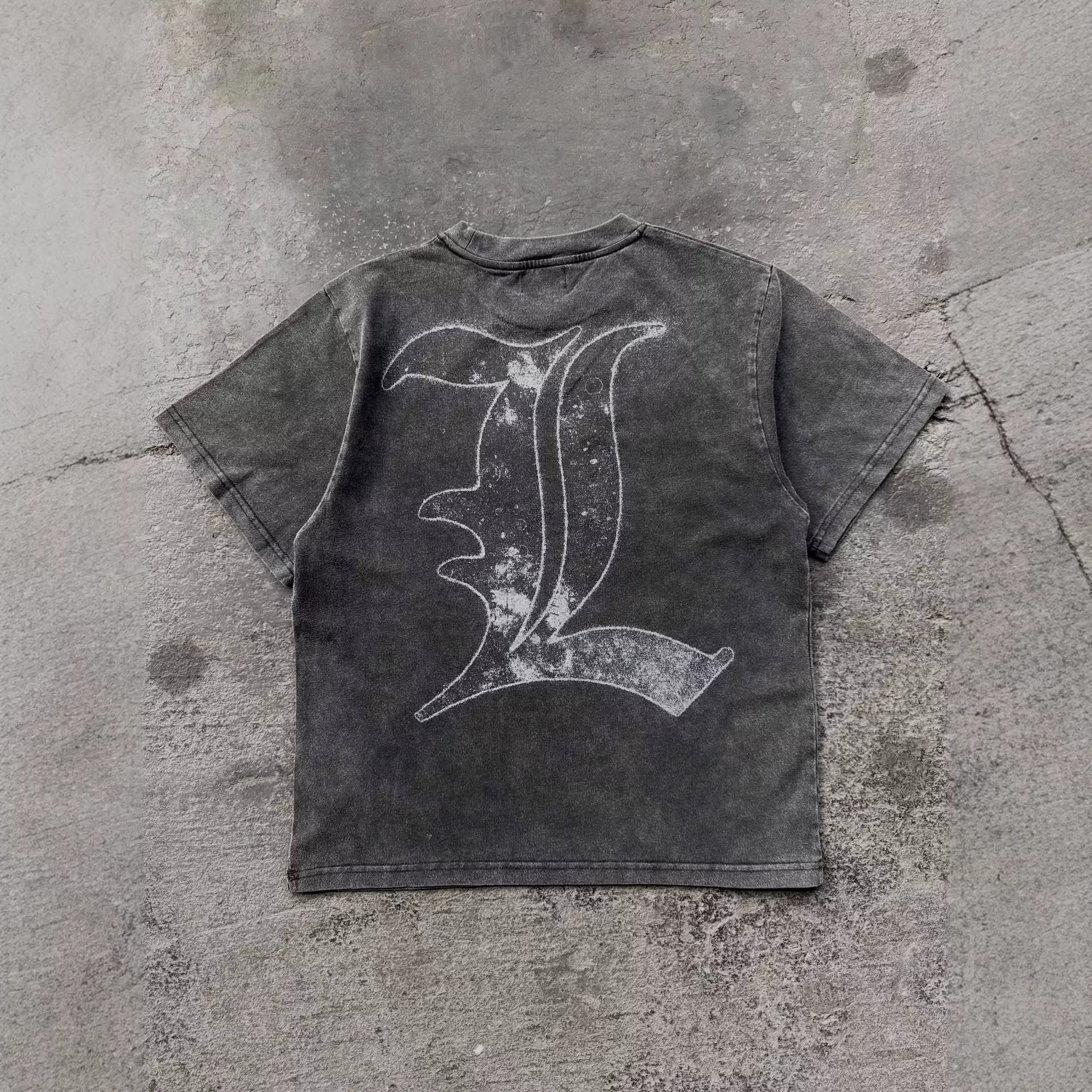Retro Cartoon Print Loose Fit T-Shirt