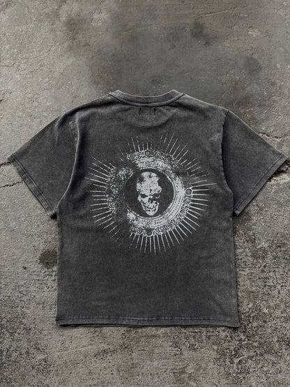 Retro Cartoon Print Loose Fit T-Shirt