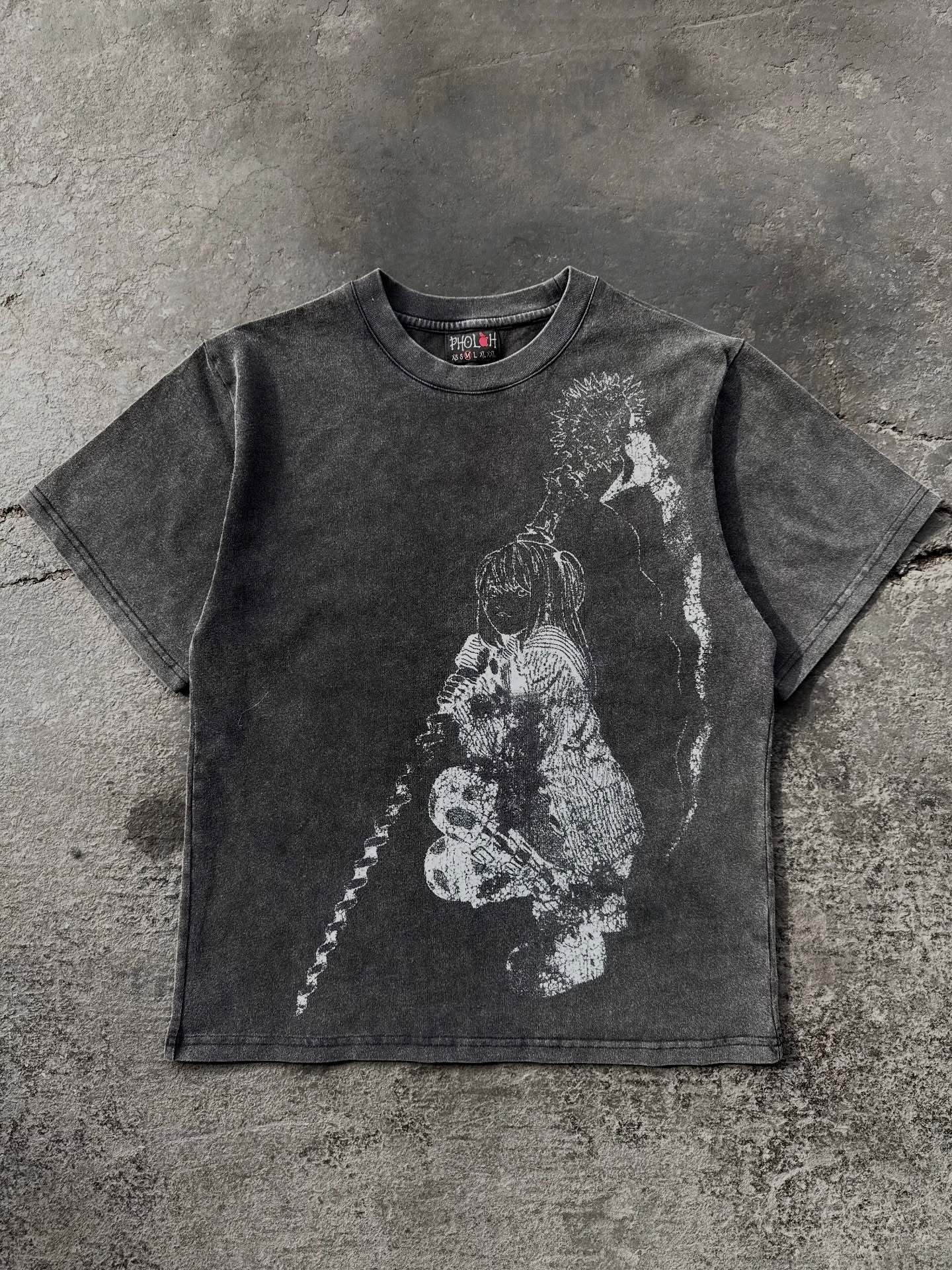 Retro Cartoon Print Loose Fit T-Shirt