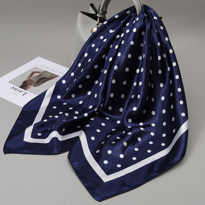 Retro Cashew Pattern Silk Scarf, Large Square Scarf for Women
