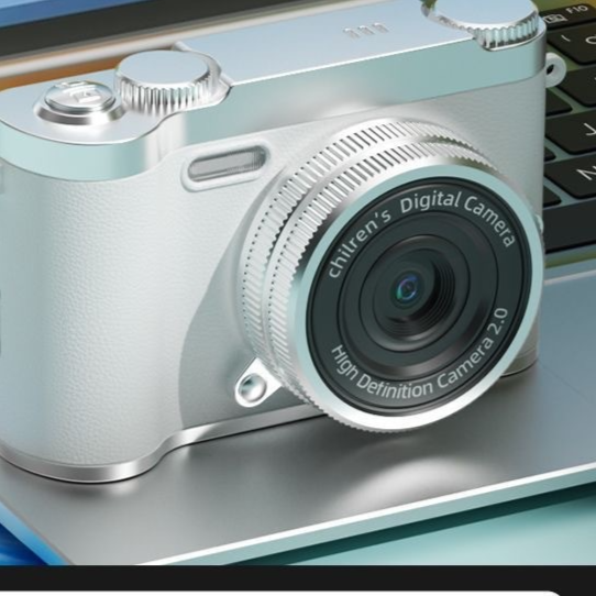 Retro CCD Digital Camera with Selfie Function