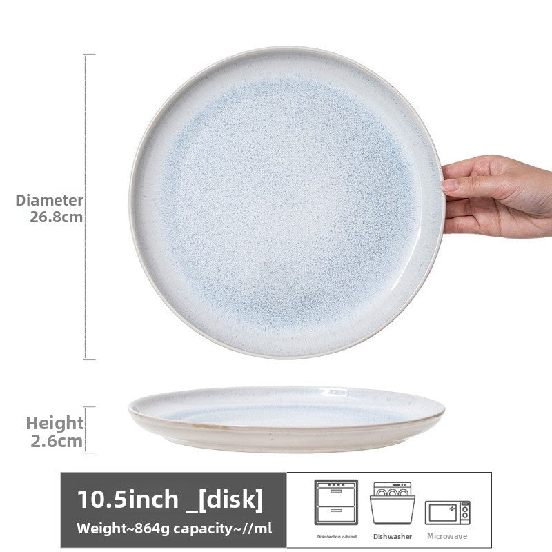 Retro Ceramic Dinner Plates Microwave Safe