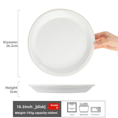 Retro Ceramic Dinner Plates Microwave Safe