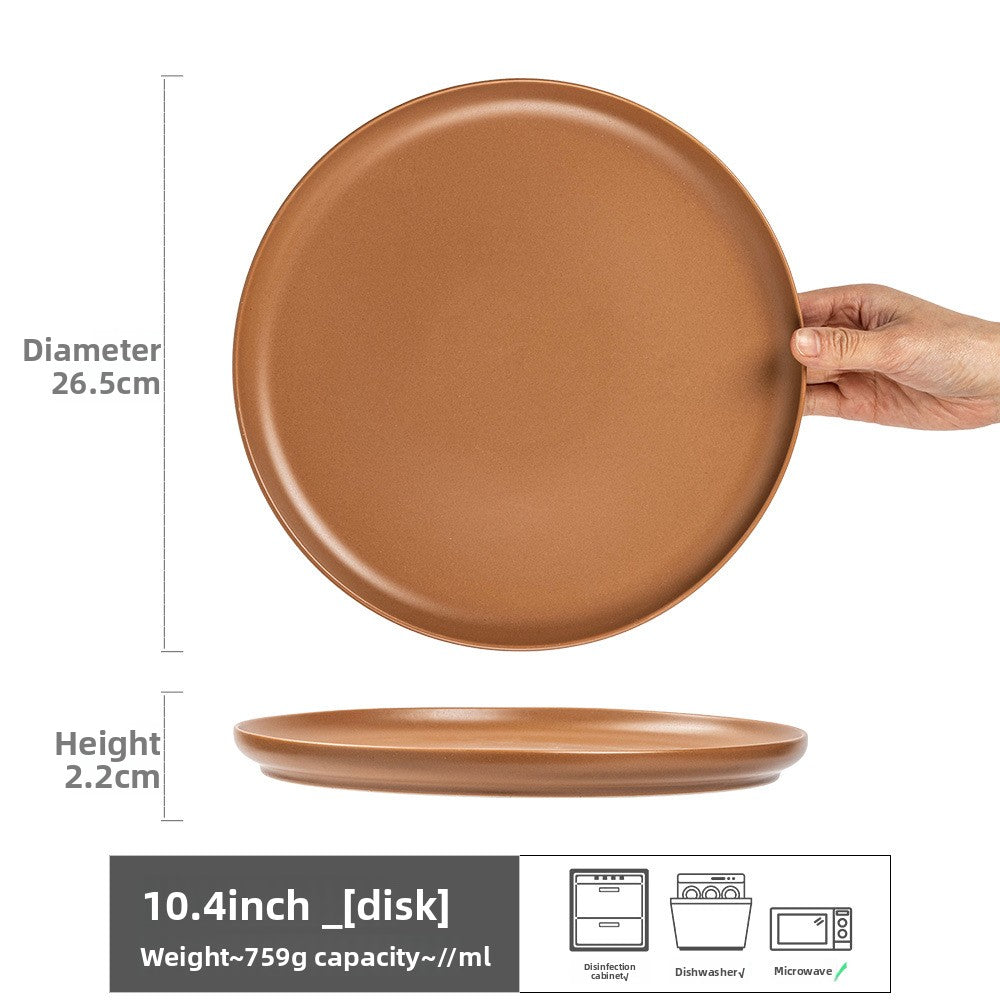Retro Ceramic Dinner Plates Microwave Safe