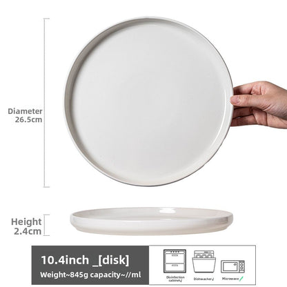Retro Ceramic Dinner Plates Microwave Safe