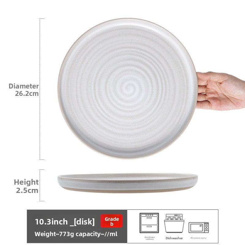 Retro Ceramic Dinner Plates Microwave Safe