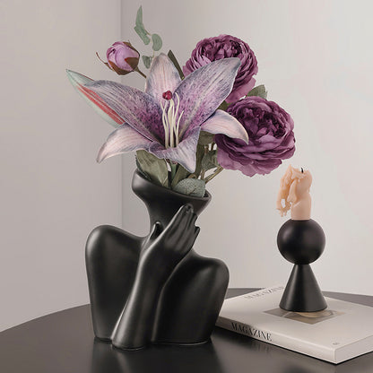 Retro Ceramic Flower Vase Home Decoration