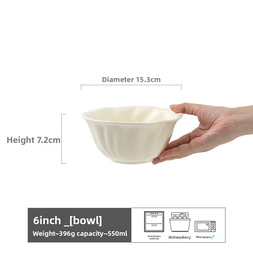 Retro Ceramic Salad Bowl Set