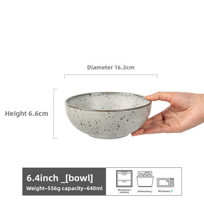 Retro Ceramic Salad Bowl Set
